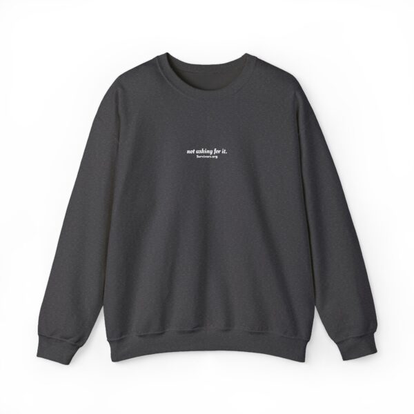 "Not Asking For It" Embroidered Crewneck Sweatshirt - Image 7
